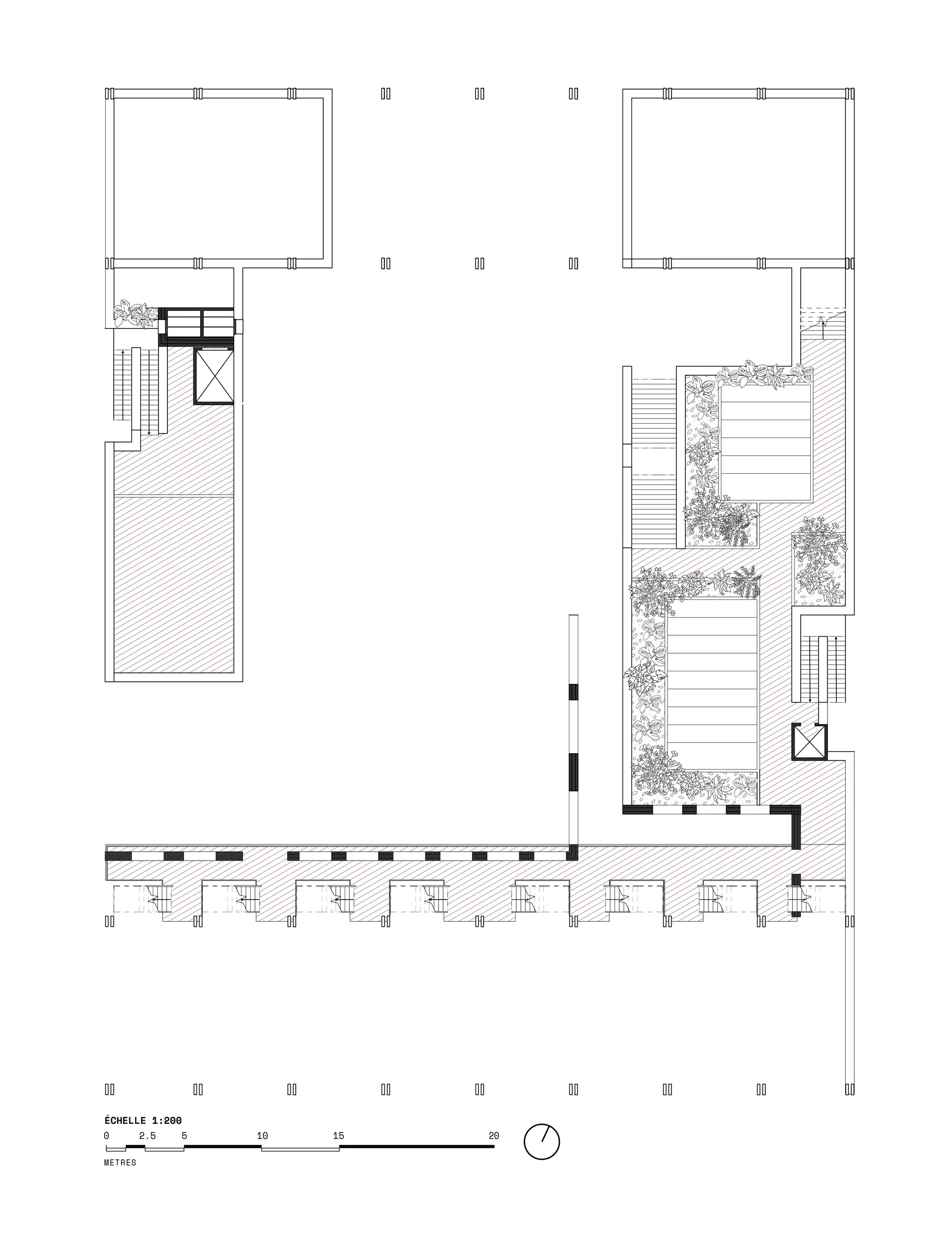 First-floor plan — circulation spaces