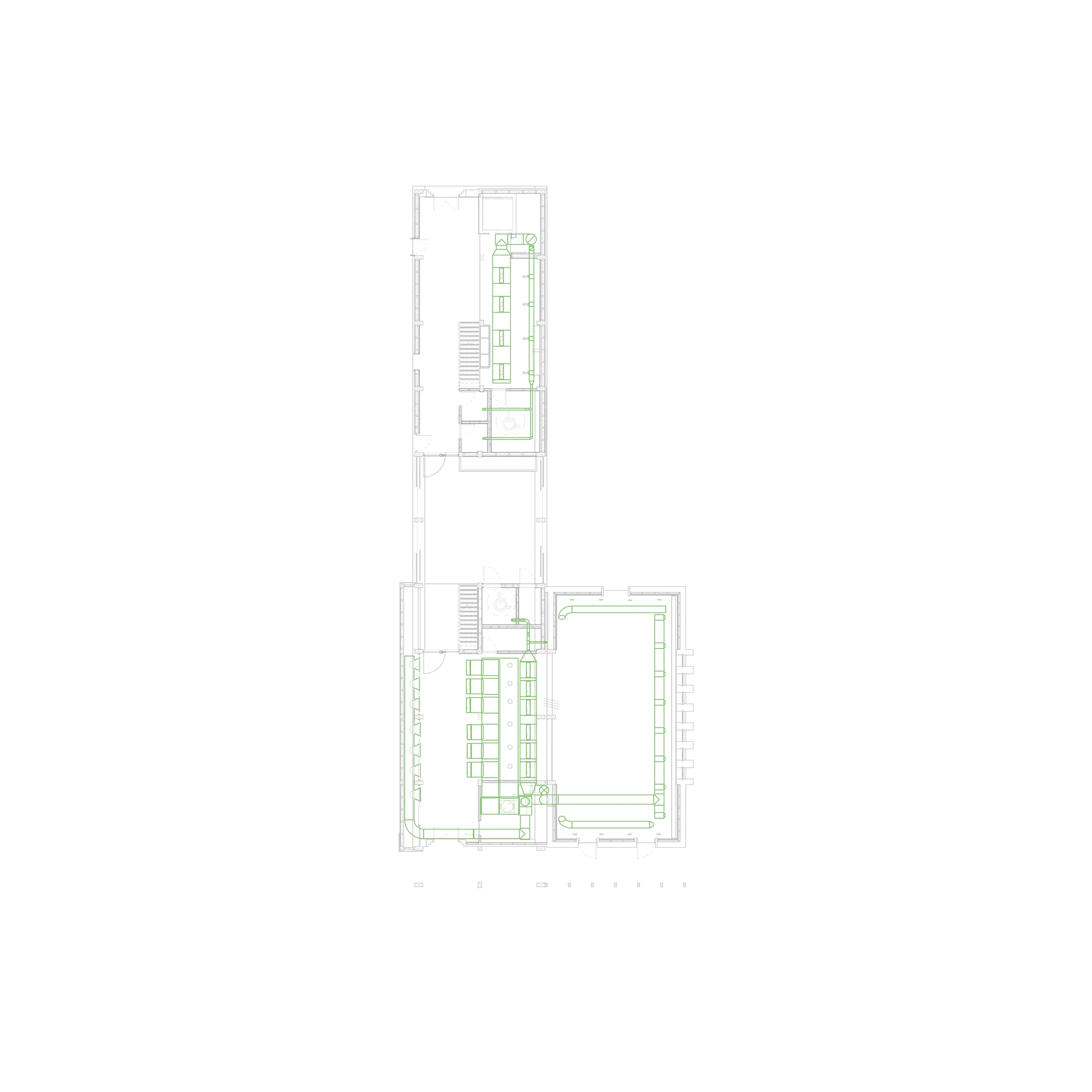HVAC plan — ground floor