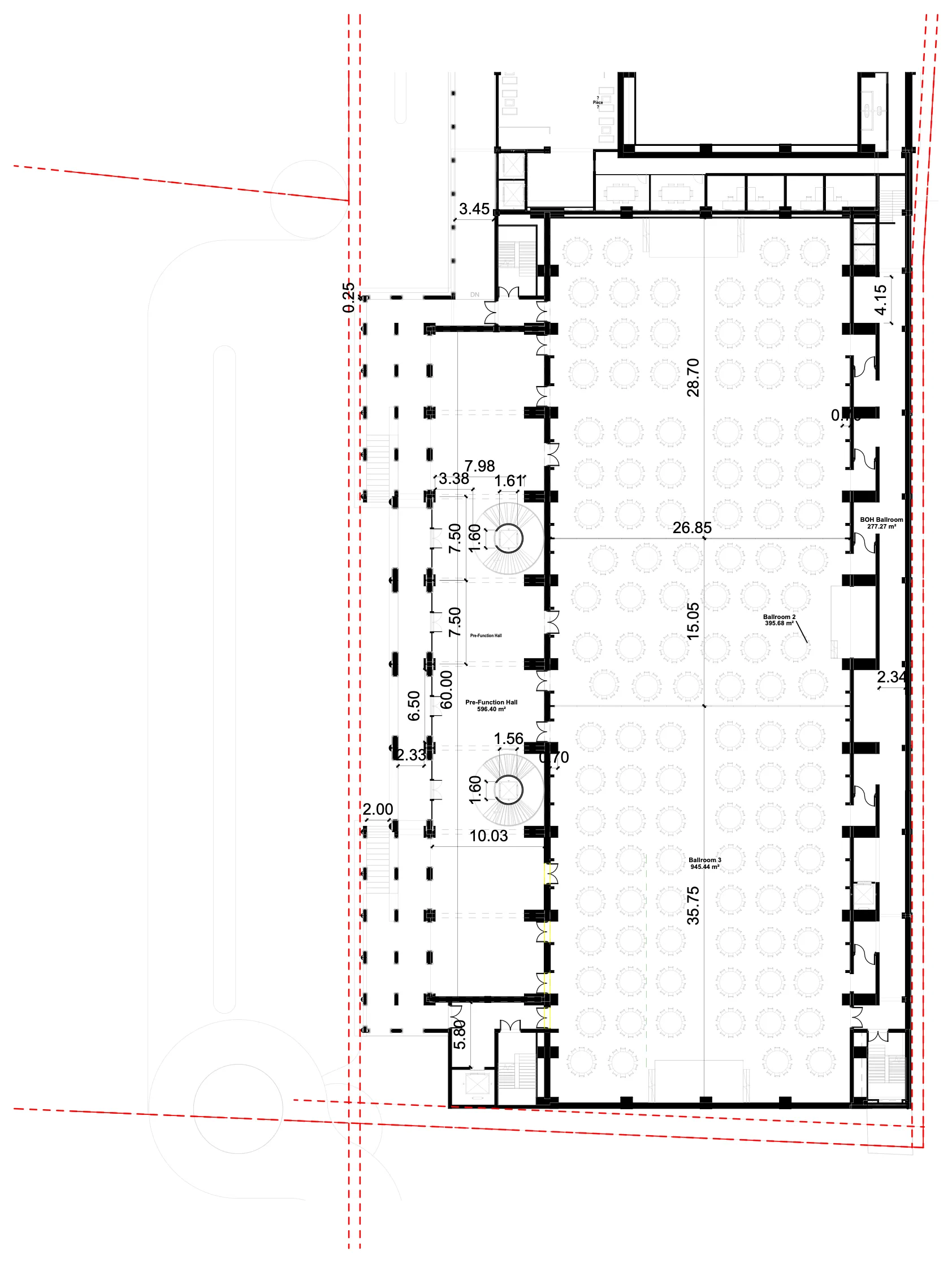Ground-floor plan, southern part