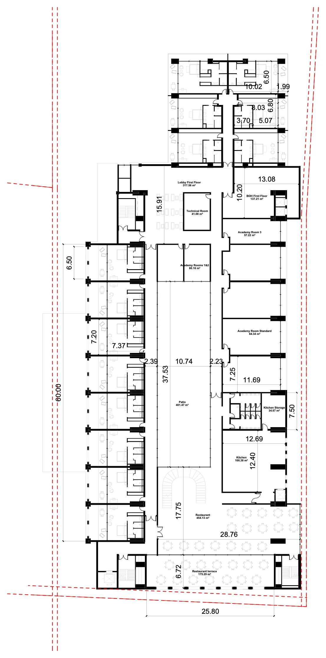 Second-floor plan
