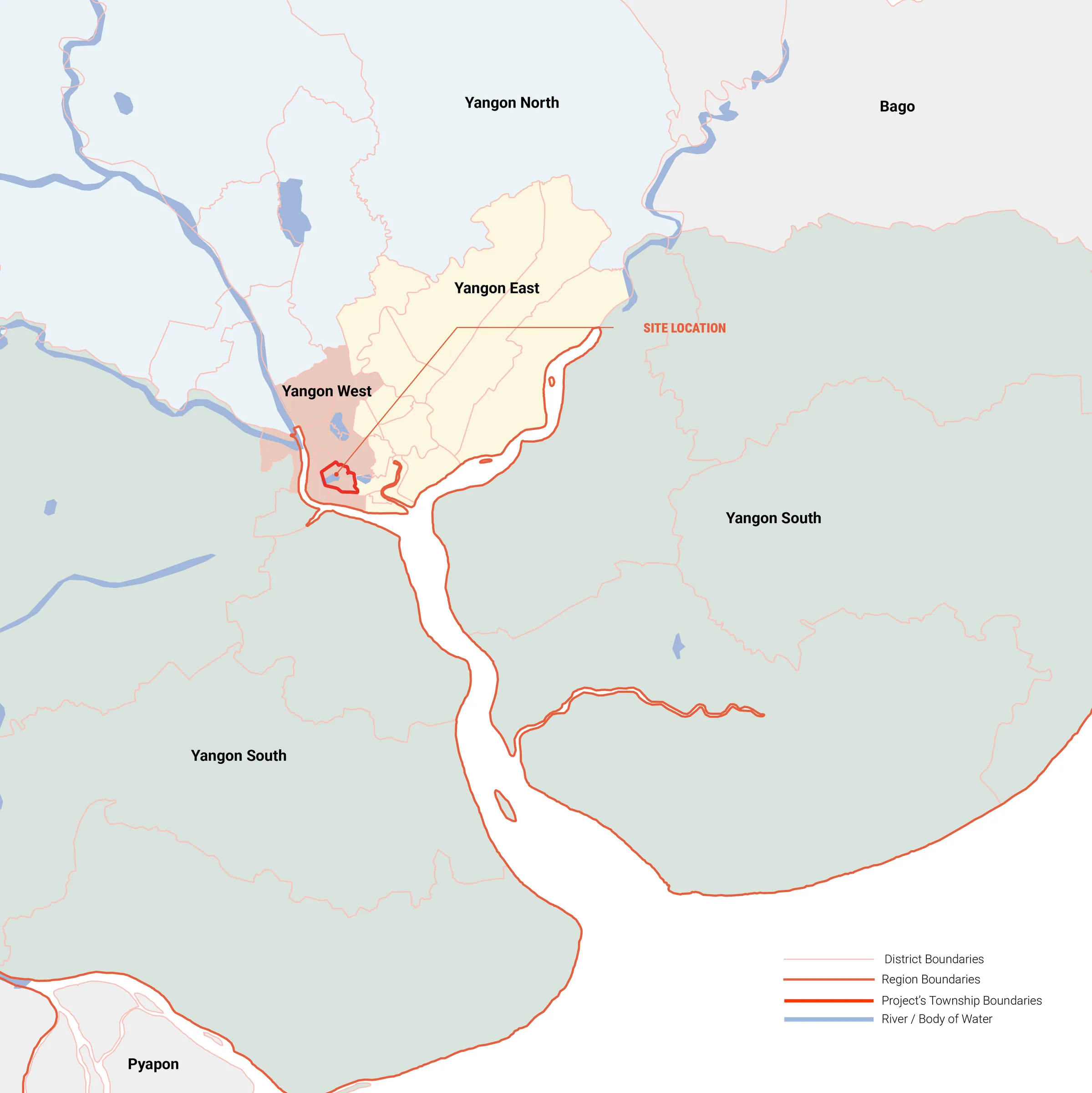 Yangon region, project site