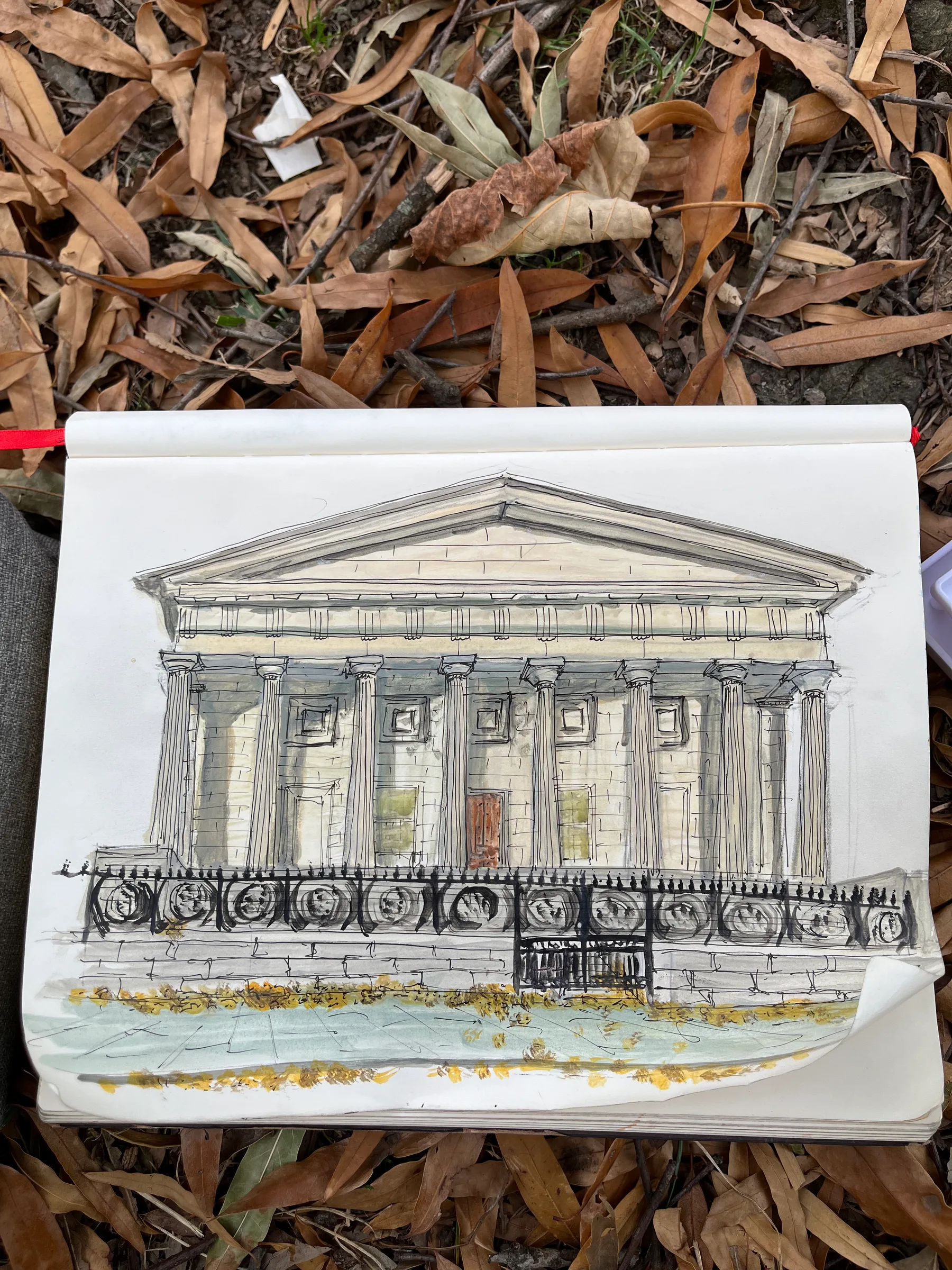 Sketch of the Second Bank of the United States, Philadelphia